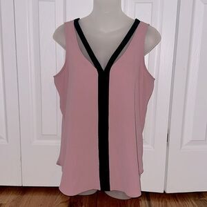 Candies Sleeveless Strap Sexy Tank Top Blouse Shirt Pink Mauve Black M